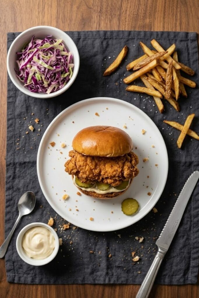 Fried Chicken Thigh Sandwich Recipe