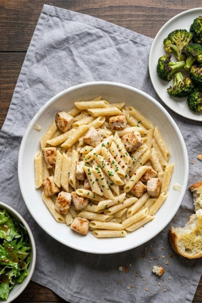 Garlic Parmesan Chicken Pasta Recipe