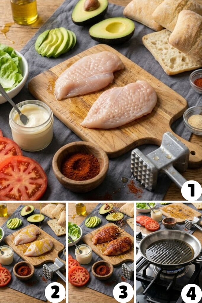 Grilled Chicken Avocado Sandwich