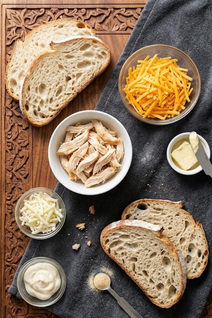 Grilled Chicken Cheese Sandwich Recipe