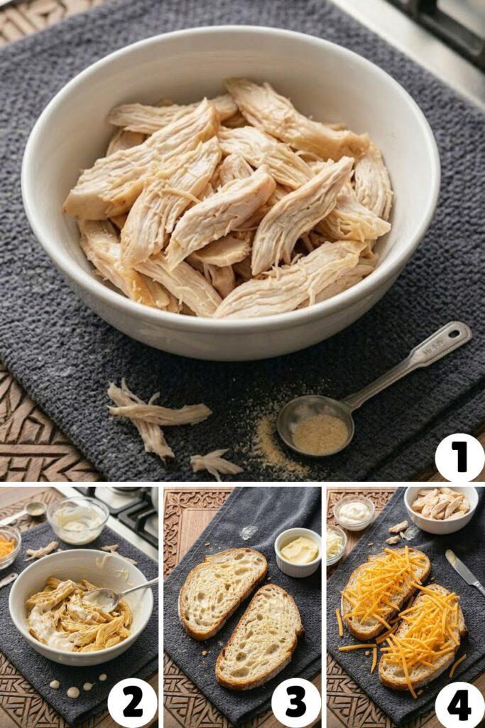 Grilled Chicken Cheese Sandwich Recipe