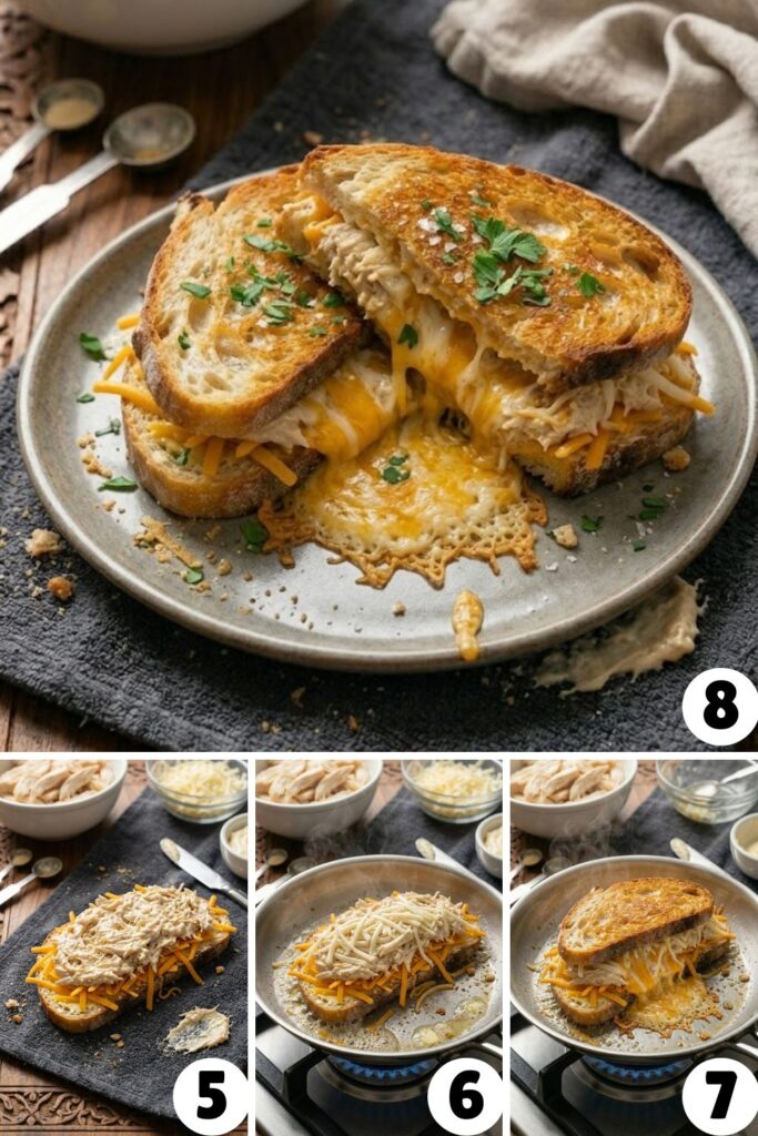 Grilled Chicken Cheese Sandwich Recipe