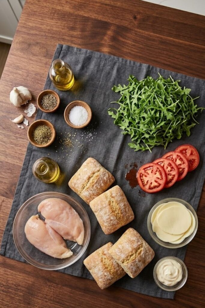 Grilled Chicken Ciabatta Sandwich Recipe