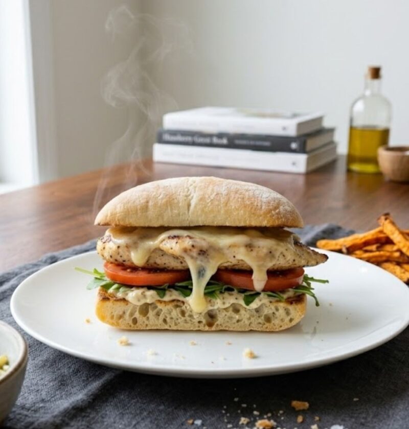 Grilled Chicken Ciabatta Sandwich Recipe