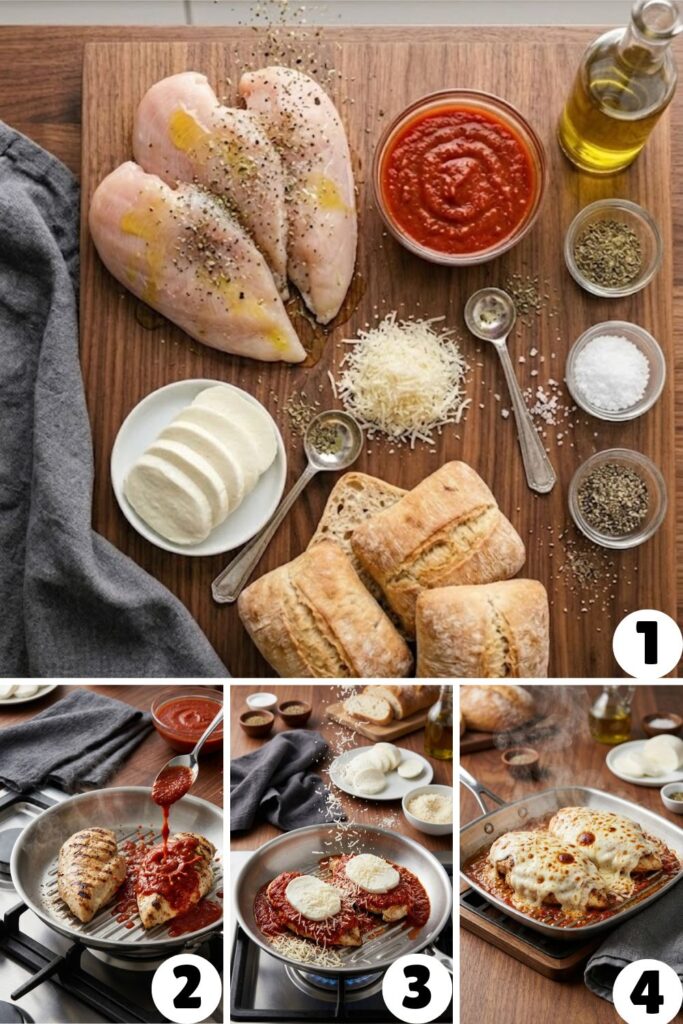 Grilled Chicken Parmesan Sandwich Recipe