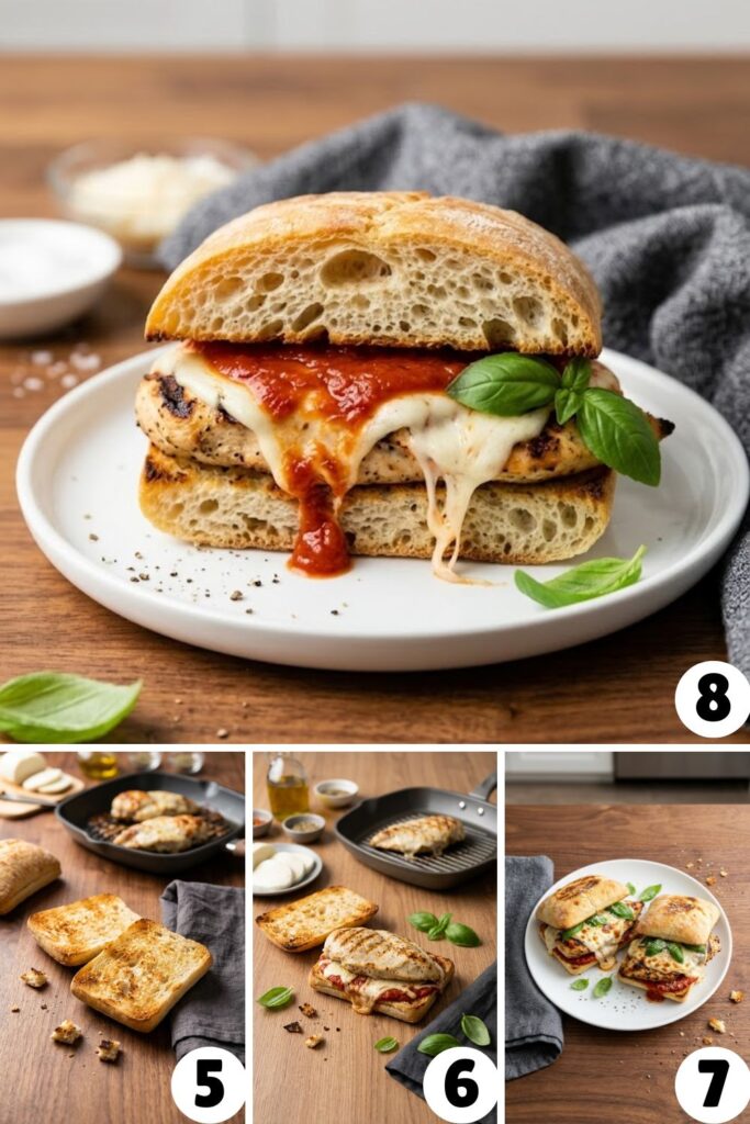 Grilled Chicken Parmesan Sandwich Recipe