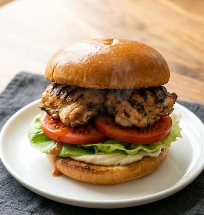Grilled Chicken Thigh Sandwich Recipe