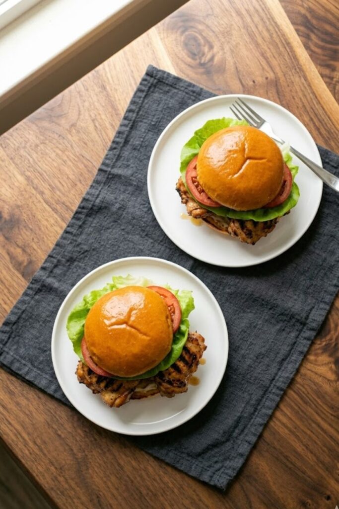 Grilled Chicken Thigh Sandwich Recipe