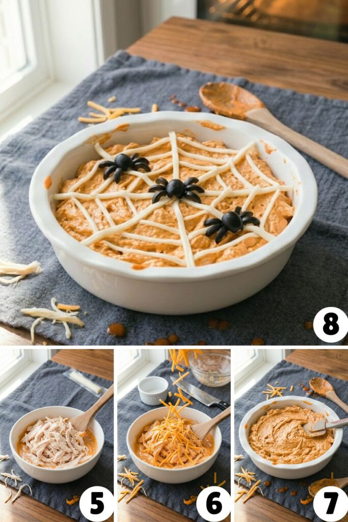 Halloween Spooky Buffalo Chicken Dip Recipe