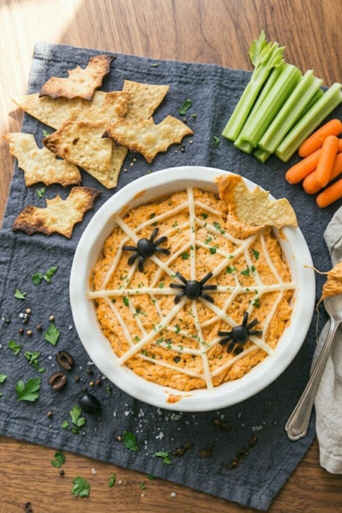 Halloween Spooky Buffalo Chicken Dip Recipe