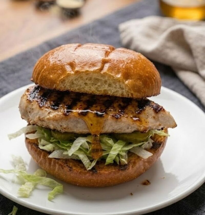 Hot Honey Grilled Chicken Sandwich Recipe