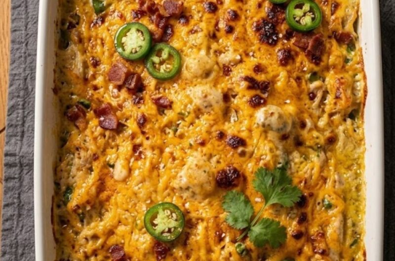 Jalapeno Popper Chicken Casserole