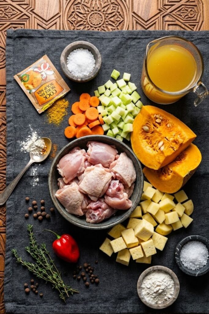 Jamaican Chicken Pumpkin Soup Recipe