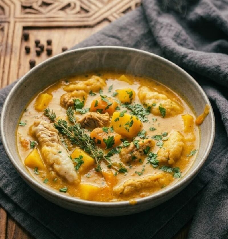 Jamaican Chicken Pumpkin Soup Recipe