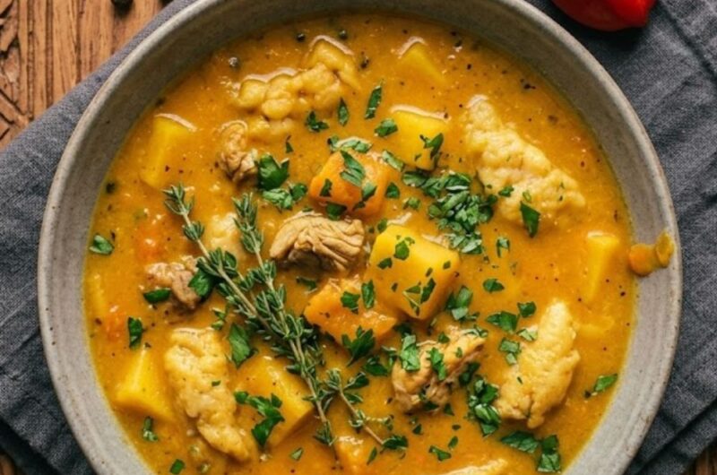 Jamaican Chicken Pumpkin Soup