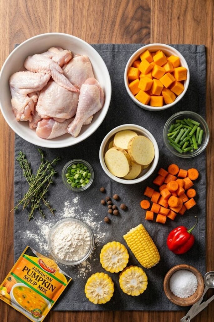 Jamaican Chicken Soup With Dumplings Recipe