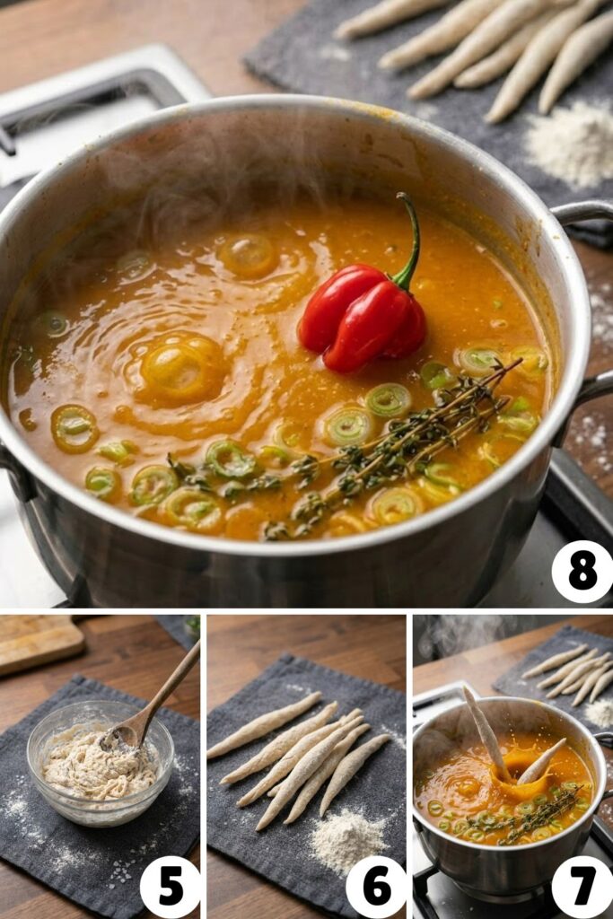 Jamaican Chicken Soup With Dumplings Recipe