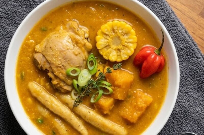Jamaican Chicken Soup With Dumplings