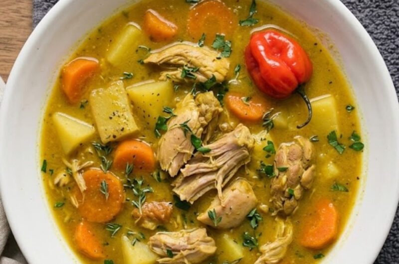 Jamaican Curry Chicken Soup