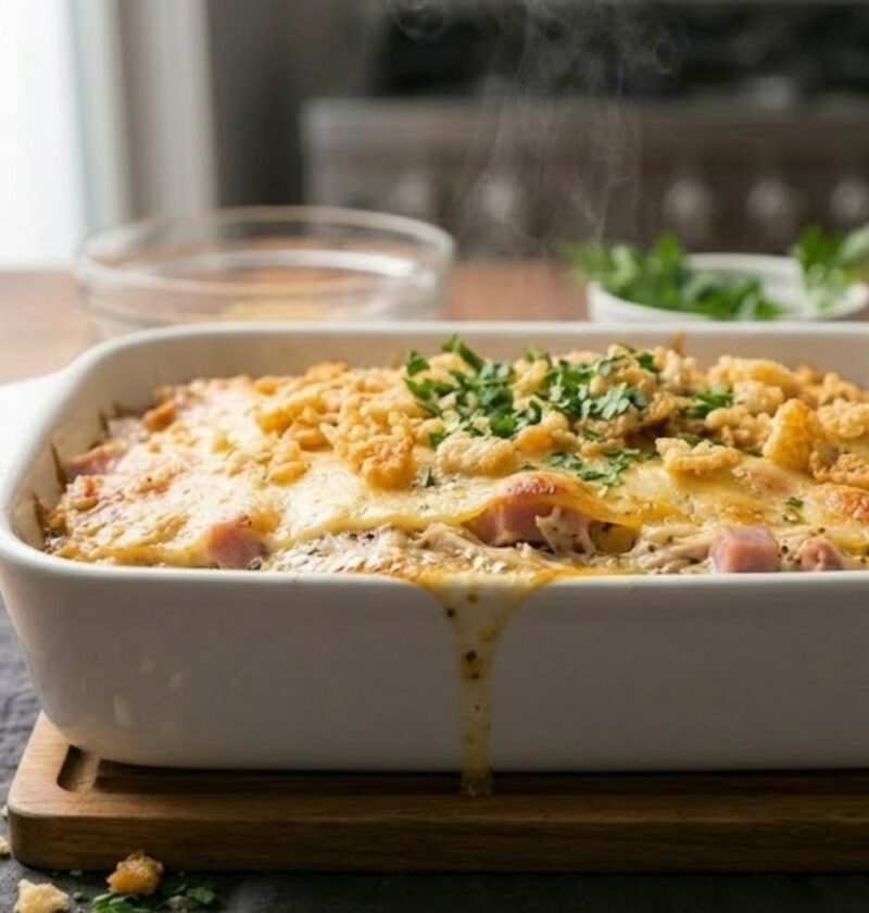 Keto Chicken Cordon Bleu Casserole Recipe