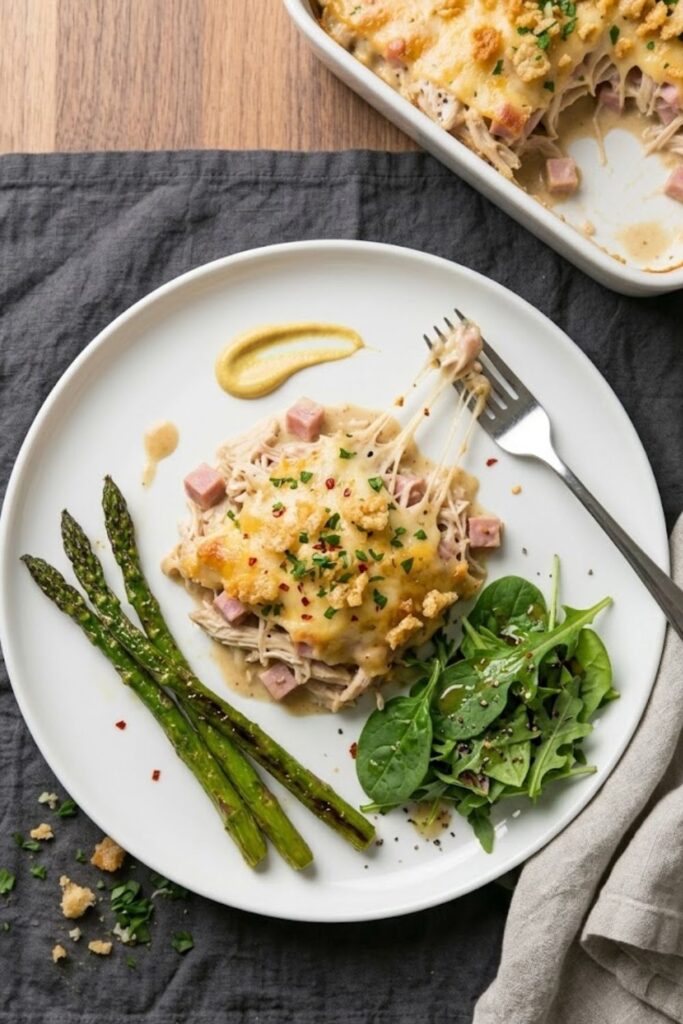 Keto Chicken Cordon Bleu Casserole Recipe