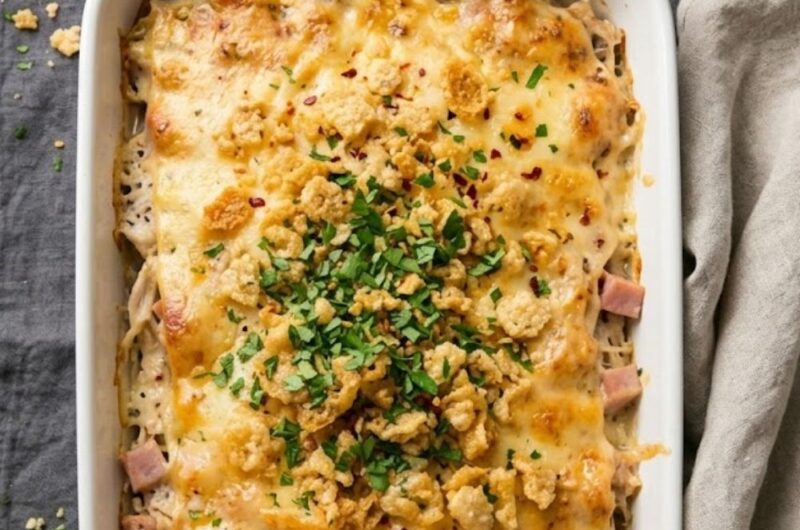 Keto Chicken Cordon Bleu Casserole