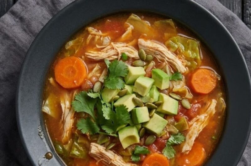 Detox Keto Southwest Chicken Soup