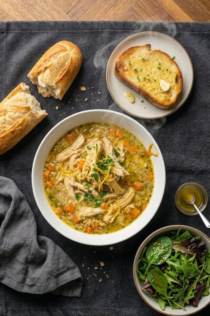 Lemon Pepper Chicken Orzo Soup Recipe