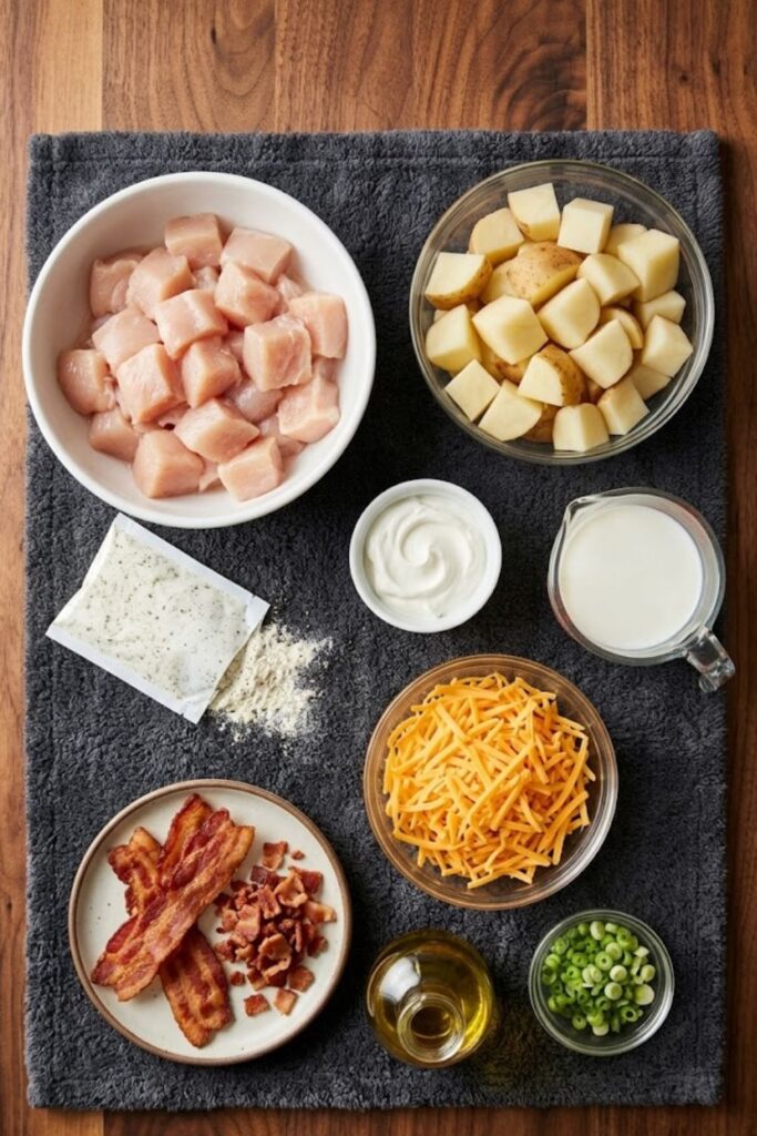 Loaded Potato Ranch Chicken Casserole Recipe