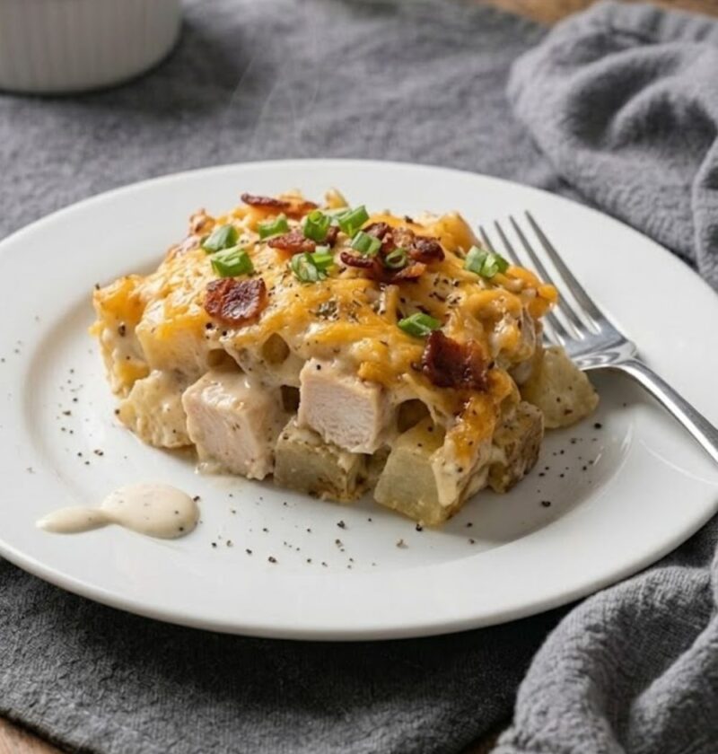 Loaded Potato Ranch Chicken Casserole Recipe