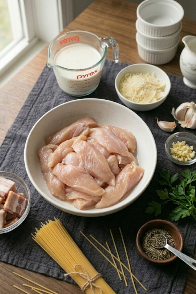 Olive Garden Chicken Carbonara Pasta Recipe