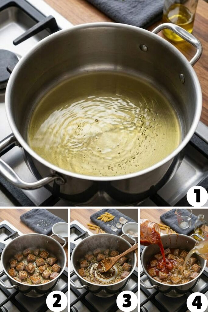 One Pot Chicken Parmesan Pasta Recipe