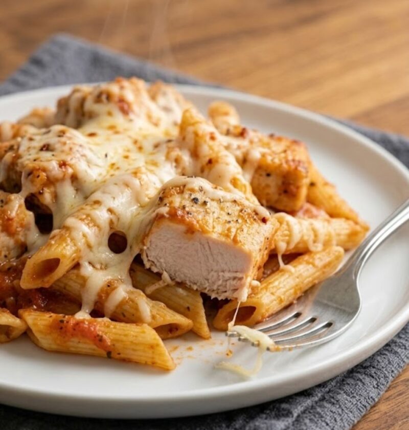 One Pot Chicken Parmesan Pasta Recipe