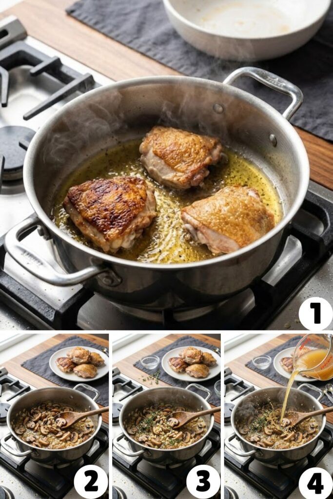 Oven Baked Chicken Thigh Mushroom Soup Recipe