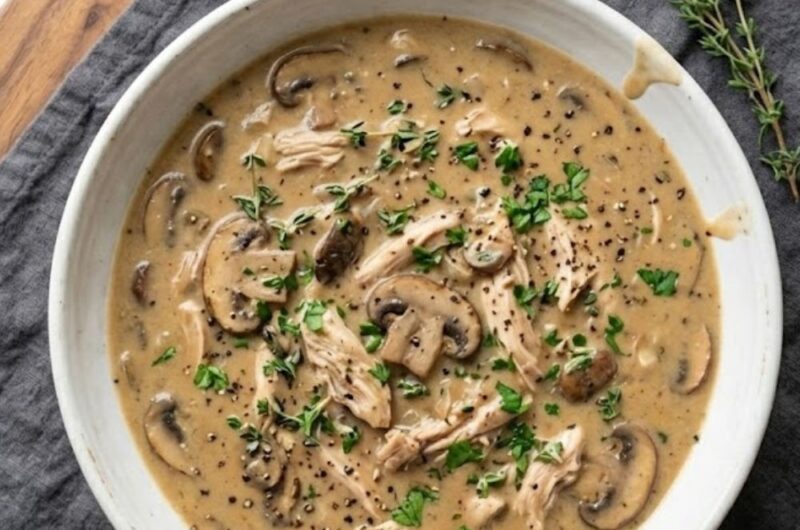 Oven Baked Chicken Thigh Mushroom Soup
