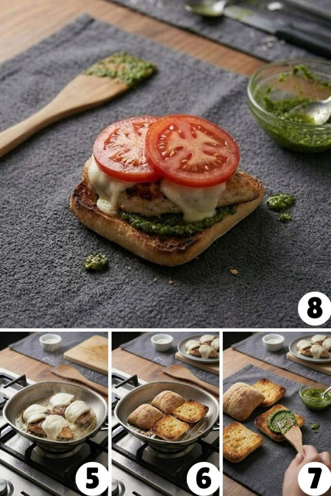 Pesto Grilled Chicken Sandwich Recipe