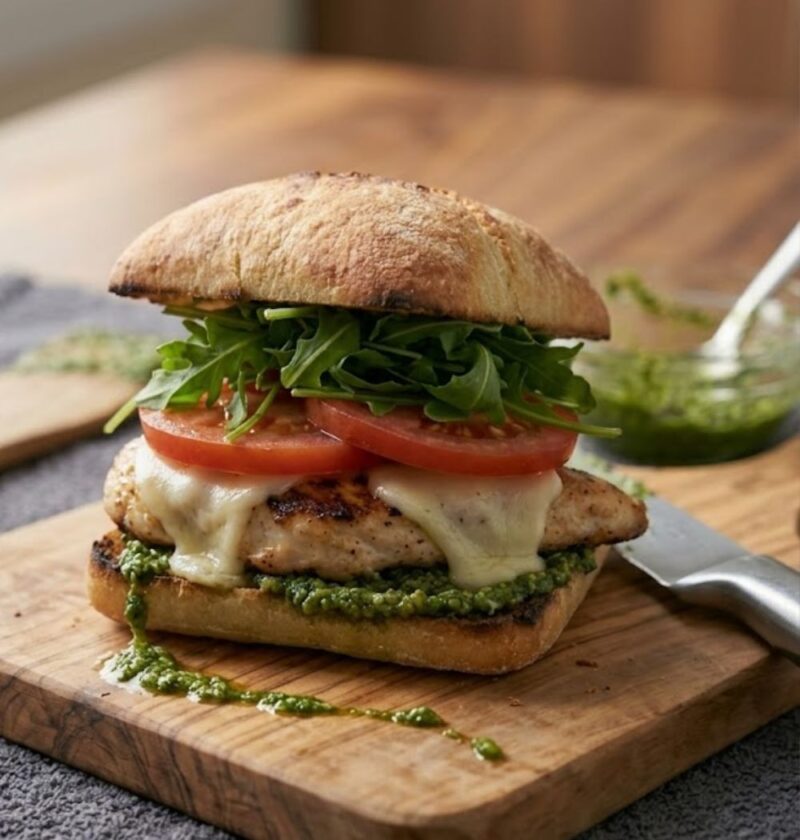 Pesto Grilled Chicken Sandwich Recipe