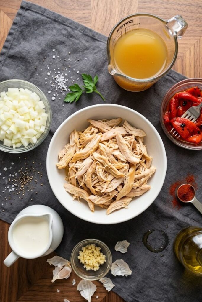 Roasted Red Pepper Chicken Soup Recipe