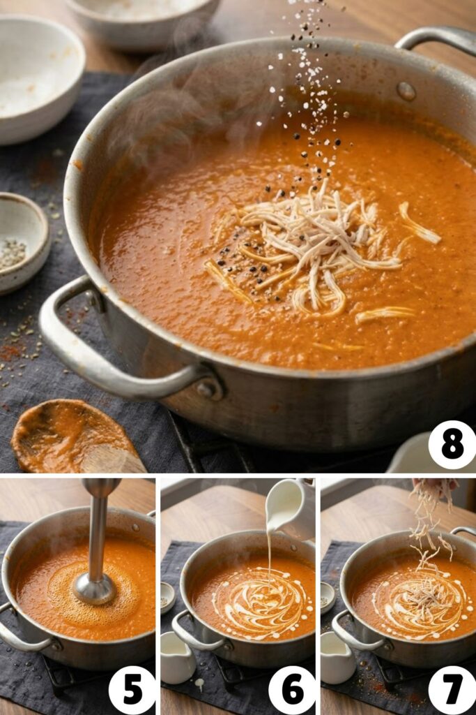 Roasted Red Pepper Chicken Soup Recipe