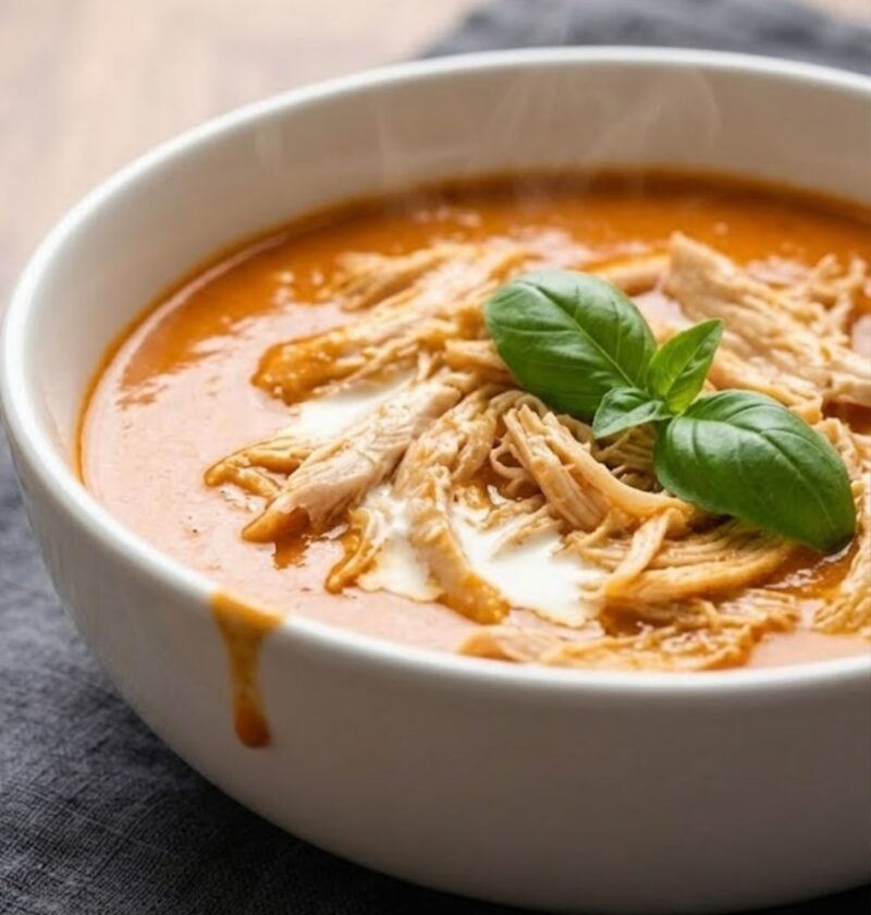 Roasted Red Pepper Chicken Soup Recipe