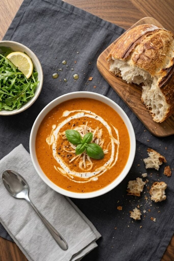 Roasted Red Pepper Chicken Soup Recipe
