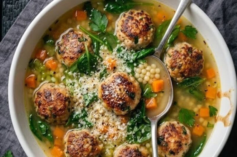 Italian Wedding Soup Chicken Meatballs
