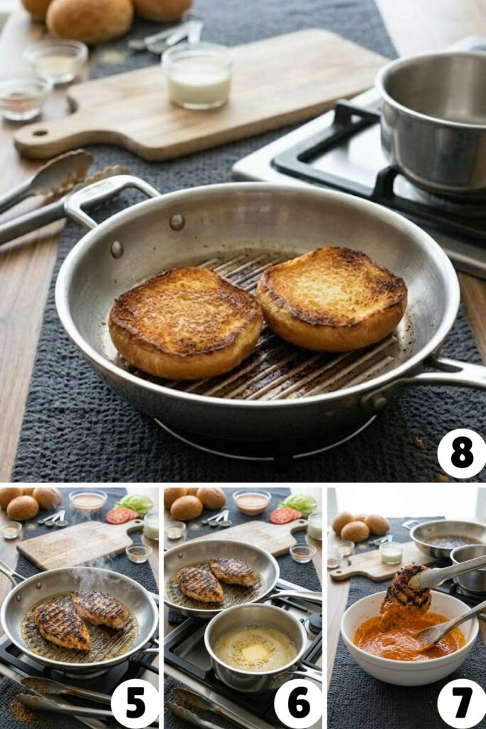 Spicy Grilled Buffalo Chicken Sandwich Recipe