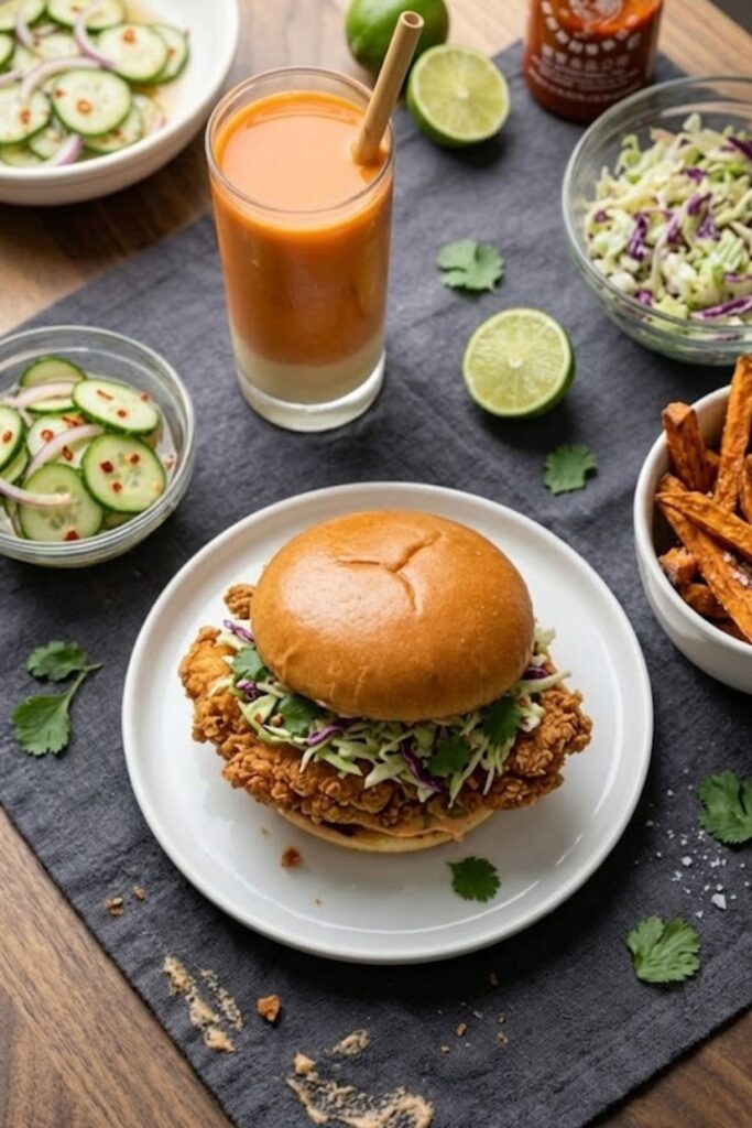 Thai Fried Chicken Sandwich Recipe