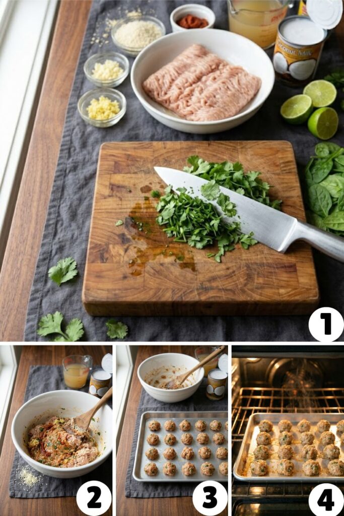 Thai Inspired Chicken Meatball Soup Recipe