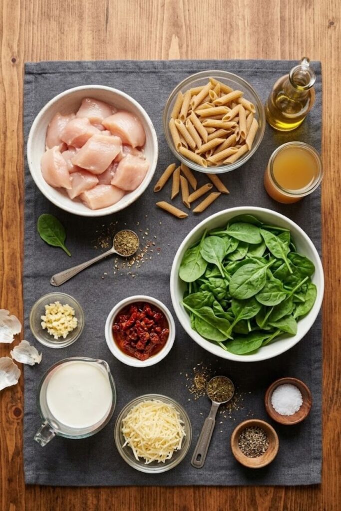 Tuscan Chicken Pasta Recipe