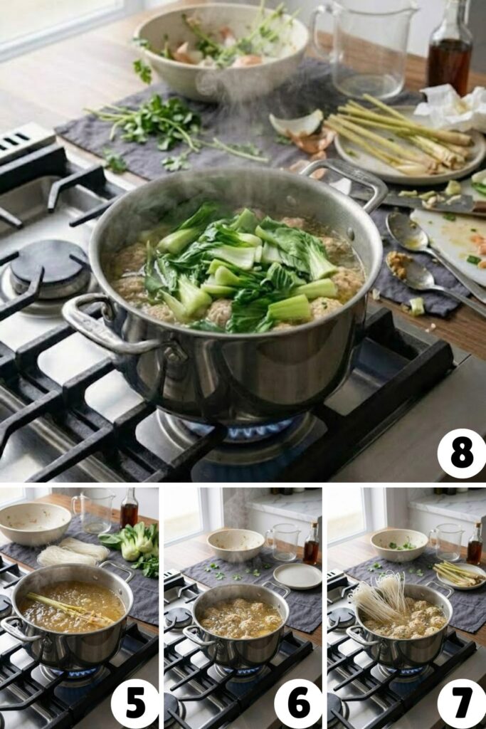 Vietnamese Chicken Meatball Soup Recipe