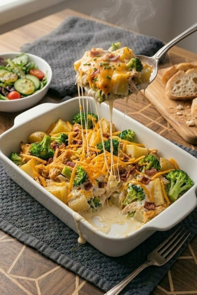 Baked Potato Chicken Broccoli Casserole Recipe