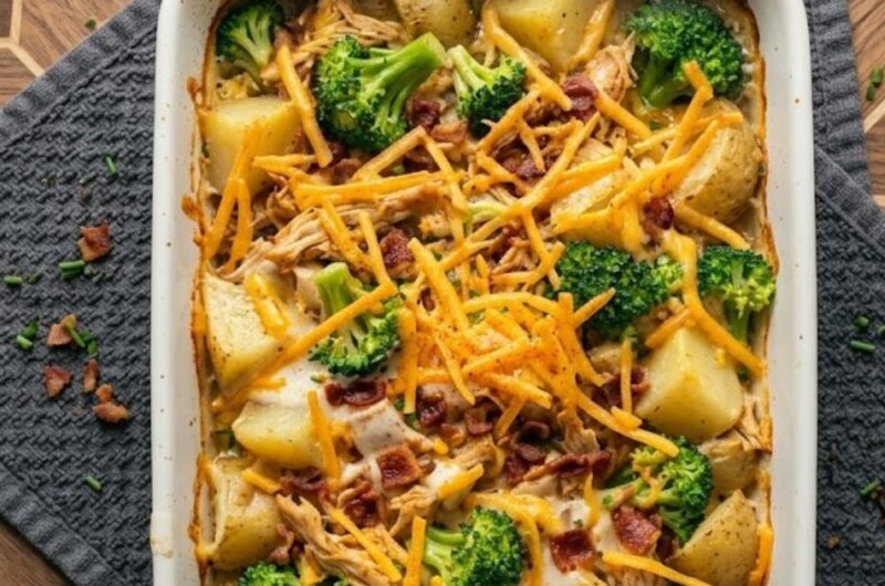 Baked Potato Chicken Broccoli Casserole
