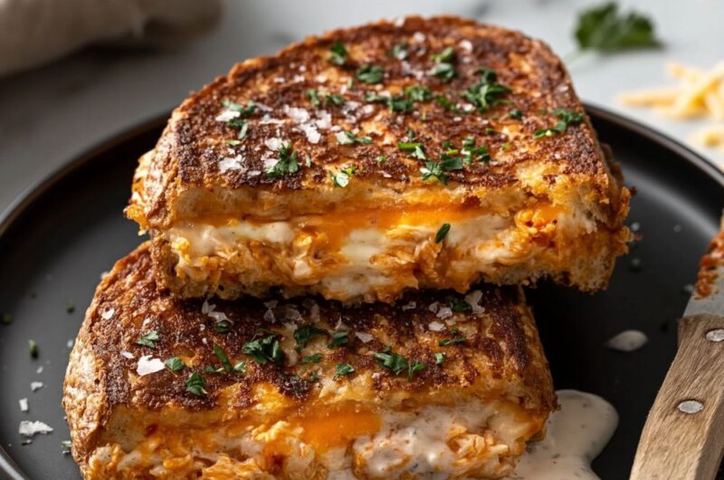 Buffalo Chicken Grilled Cheese Sandwich